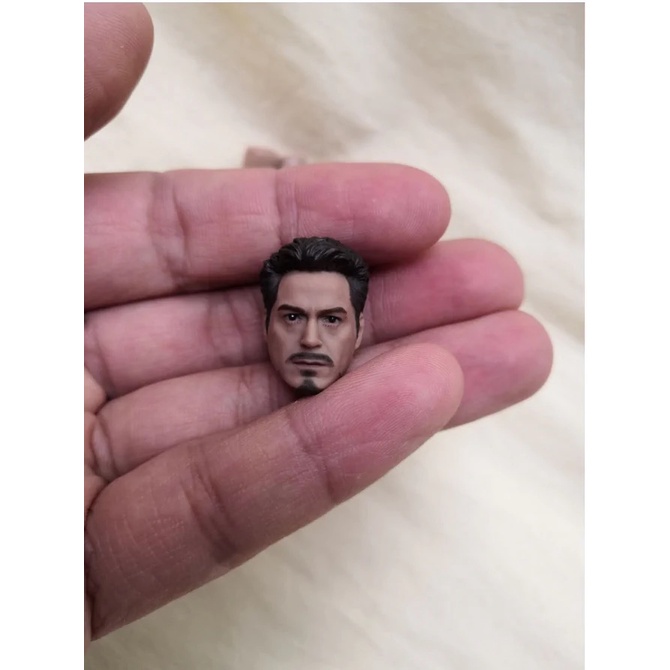 Đầu Nhân Vật Tony Stark Tỉ Lệ 1 / 12 Cho Mô Hình 6 "