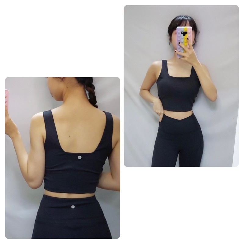 Áo Bra Tập Gym Yoga Dáng Croptop Sẵn Mút  Co Giãn Tốt Hàng Xuất Xịn