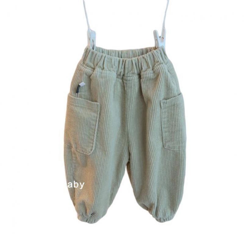 Quần Dài Vải Nhung Phối Lông Cừu Phong Cách Hàn Quốc Thời Trang Xuân Thu Mới Cho Bé Trai Và Gái