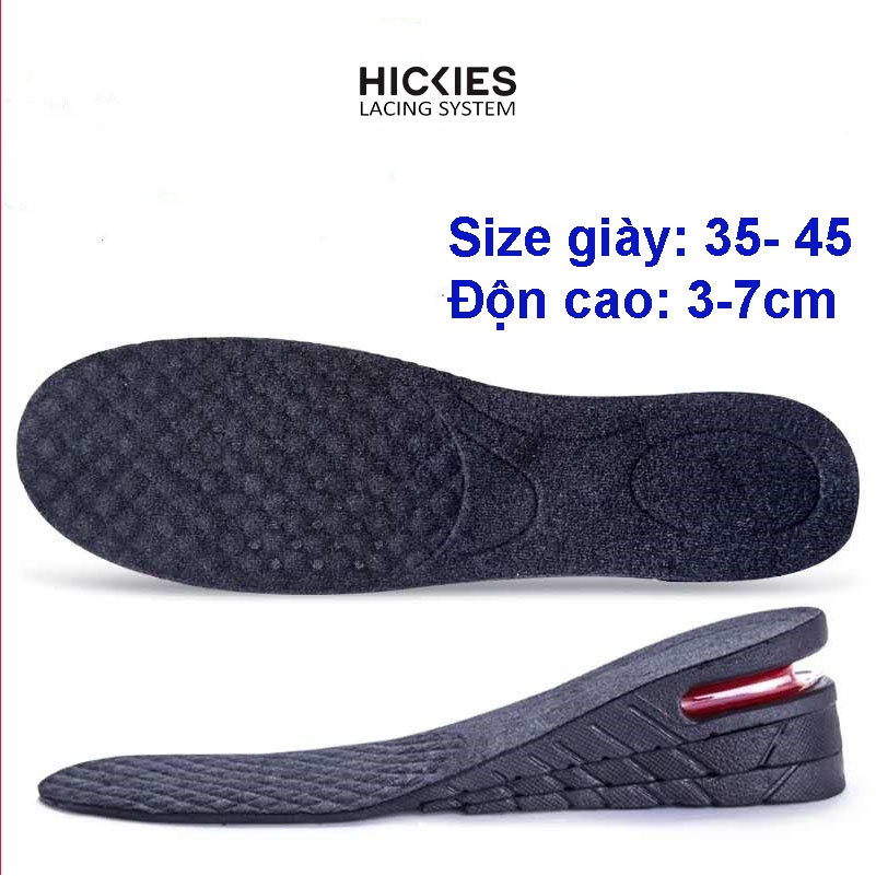 02 Miếng Lót Giày Nam/Nữ hickies lacing system Cải Thiện Chiều Cao Có đệm Khí nửa bàn & cả bàn đủ size 35-44