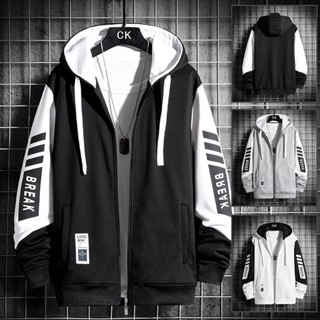  Áo Khoác Nỉ Lót lông Hoodie Thể Thao Có Mũ Trùm Thiết Kế Mới 2022 Cá Tính Trẻ Trung Dành Cho Nam 