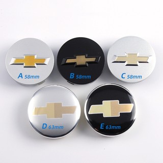 Logo chụp mâm, ốp lazang bánh xe ô tô Chevrolet đường kính 53mm, 58mm và 59mm