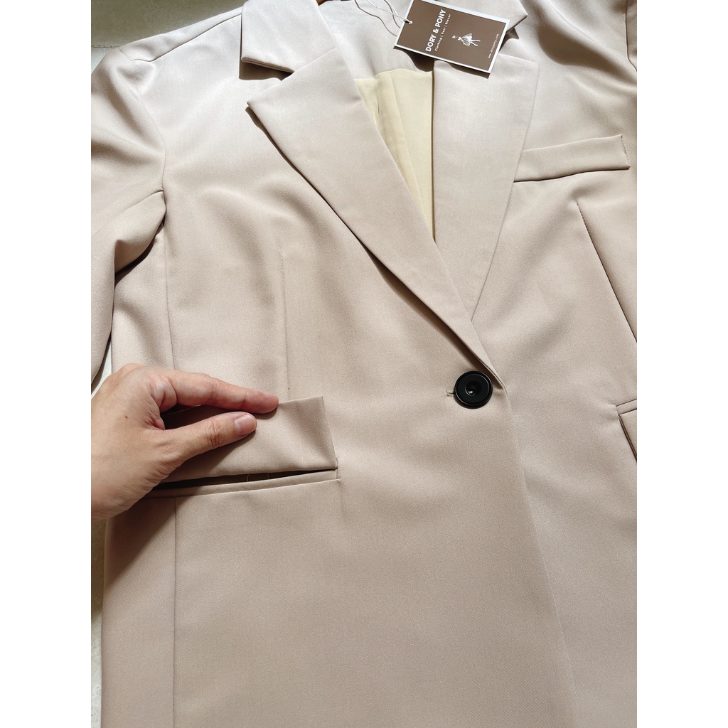 BEST SELLER - Áo BLAZER Màu Be Khaki Thanh Lịch DORYPONY TRENDY CASUAL JACKET - AK102