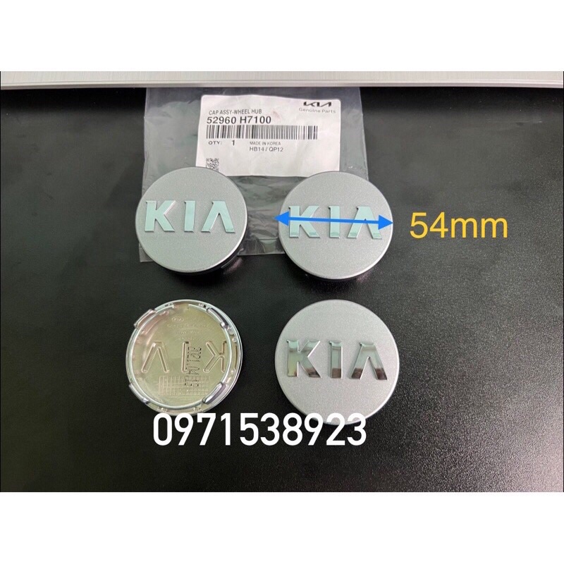 Logo chụp mâm chụp lazang bánh xe ô tô KIA SOLUTO Kích thước 54MM xịn chính hãng