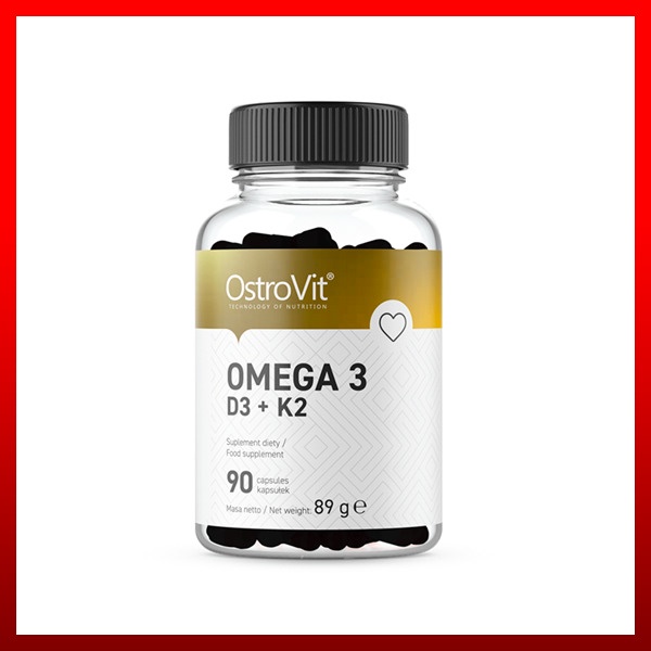 OstroVit Omega 3 D3+K2 90 viên