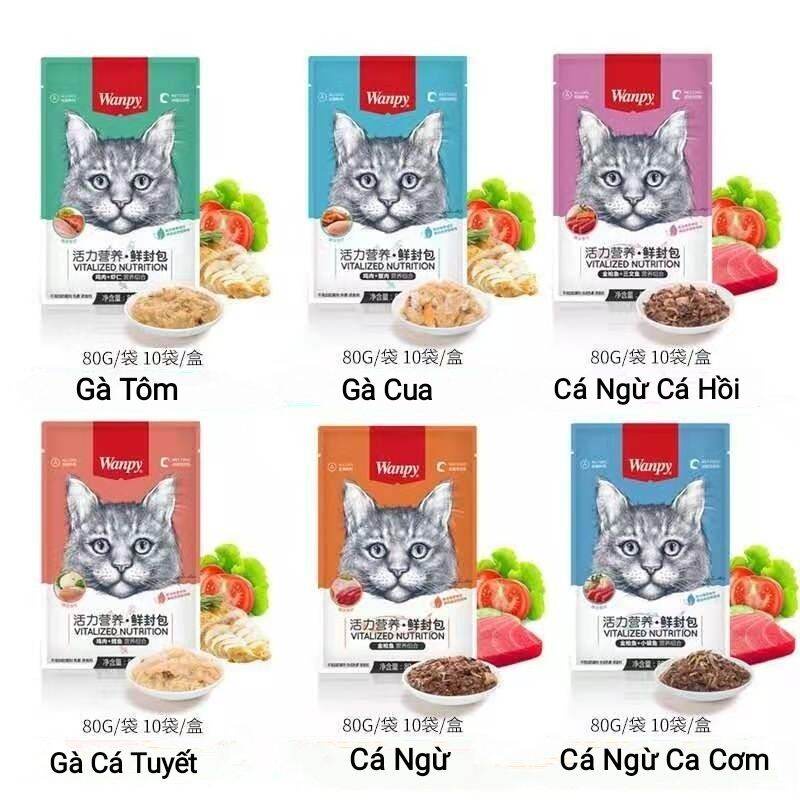 Pate Wanpy Cho Mèo Gói 80gr