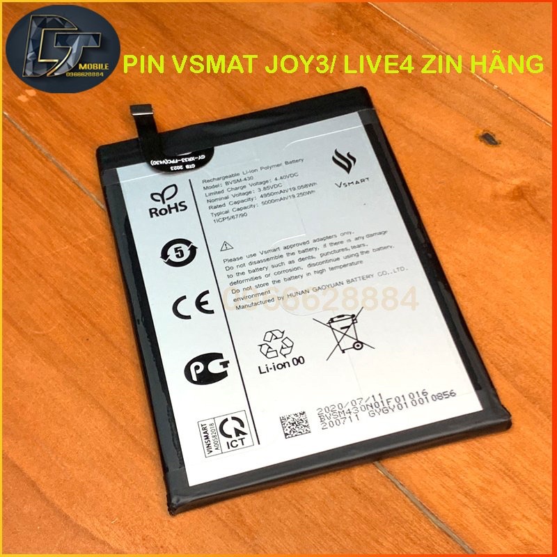 Pin Vinsmat Joy3, Live4 New Zin hãng
