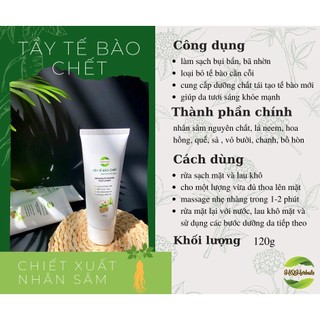 Tẩy da chết Nhân sâm - thảo dược 130g