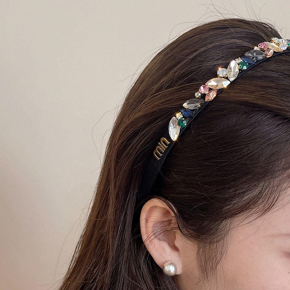 Băng Đô Cài Tóc Đính Đá Lấp Lánh Thời Trang Cho Nữ