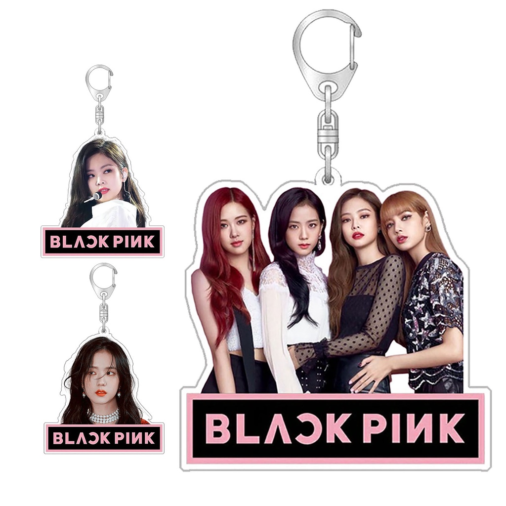 Móc Khóa Hai Mặt In Hình Nhóm Nhạc Blackpink Xinh Xắn