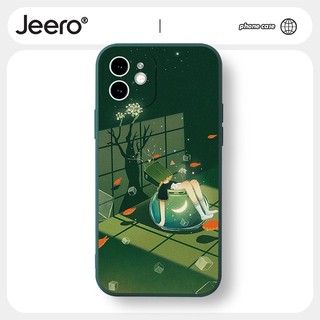 Ốp lưng JEERO mềm dễ thương đẹp độc lạ Cho iPhone 16 15 14 13 12 11 Pro Max SE 2020 X XR XS 8 7 ip Plus kute HFF2166