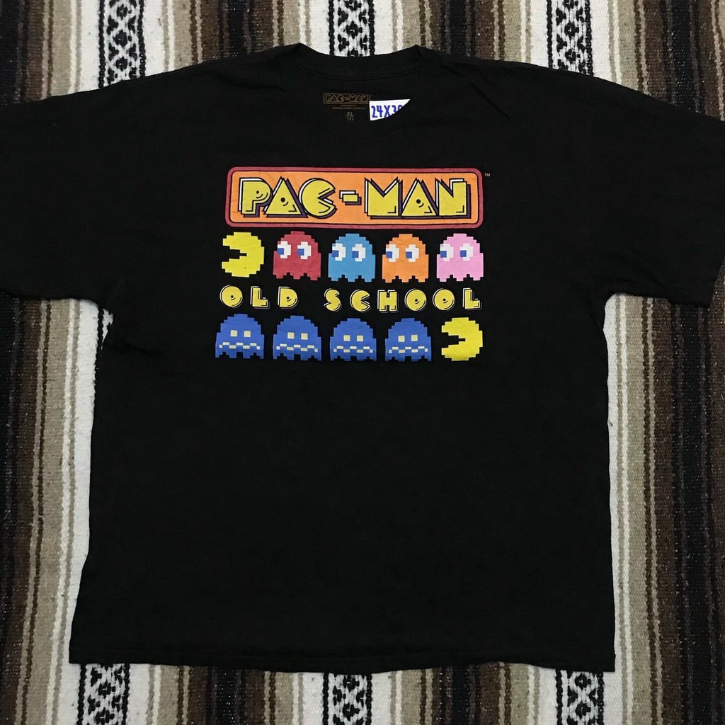 Trò chơi Arcade Pac-Man Pac-Man Nam Áo thun ngắn tay cổ tròn Cotton