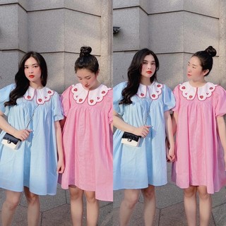 🍓Đầm Nữ Sọc Caro Dâu BabyDoll Siêu Xinh