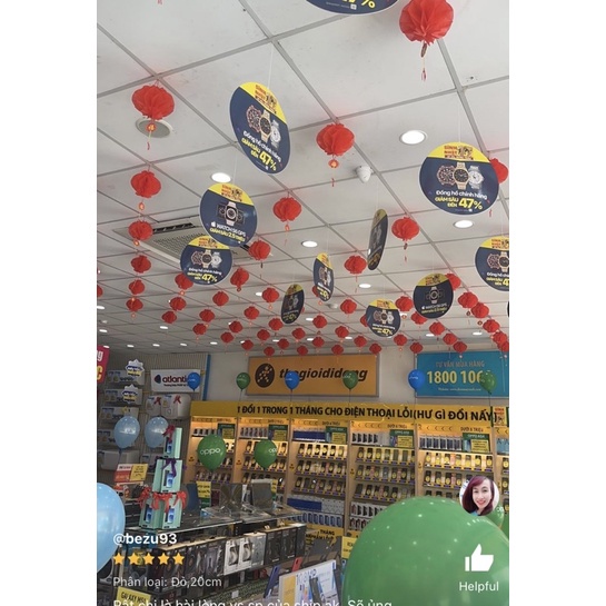 MVP2828 Set 10 đèn lồng đỏ mini treo trang trí Lễ Tết