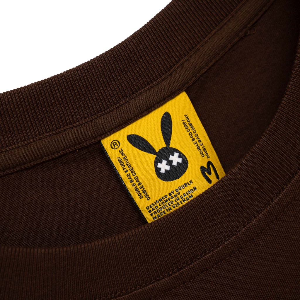 Áo Thun Unisex Bad Rabbit BROWN BUDDY RABBIT TEE 100% Cotton - Local Brand Chính Hãng
