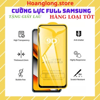 Kính Cường Lực SamSung Full Màn 9D A01,A5,A6,A7 2018,A8,A9,A10,A10S,A11,A20,A20s,A21S,A30,A31,A50,A51,A70,A71,M21,M31
