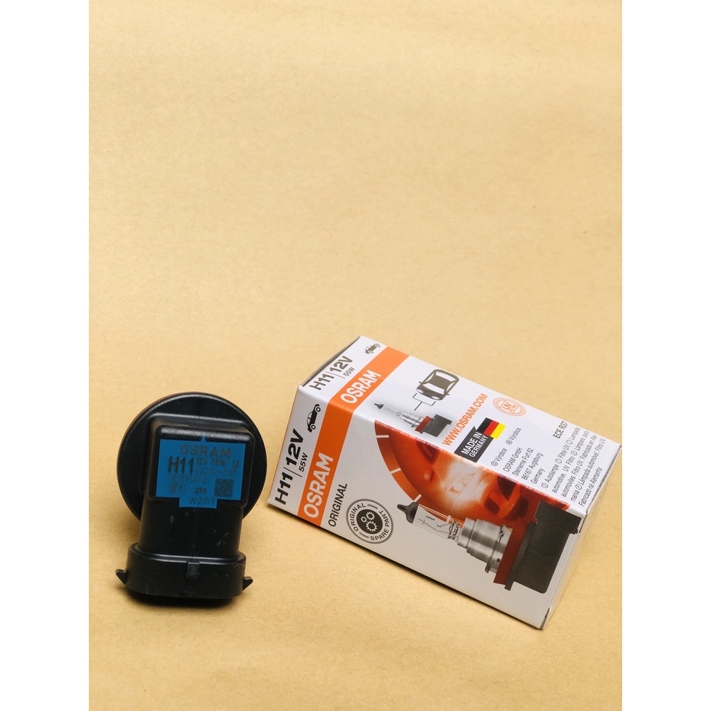 Bóng Đèn Pha Halogen Osram Original 12V 55W dùng cho Ô tô, Xe máy Chân H1, H3, H4, H7, H11