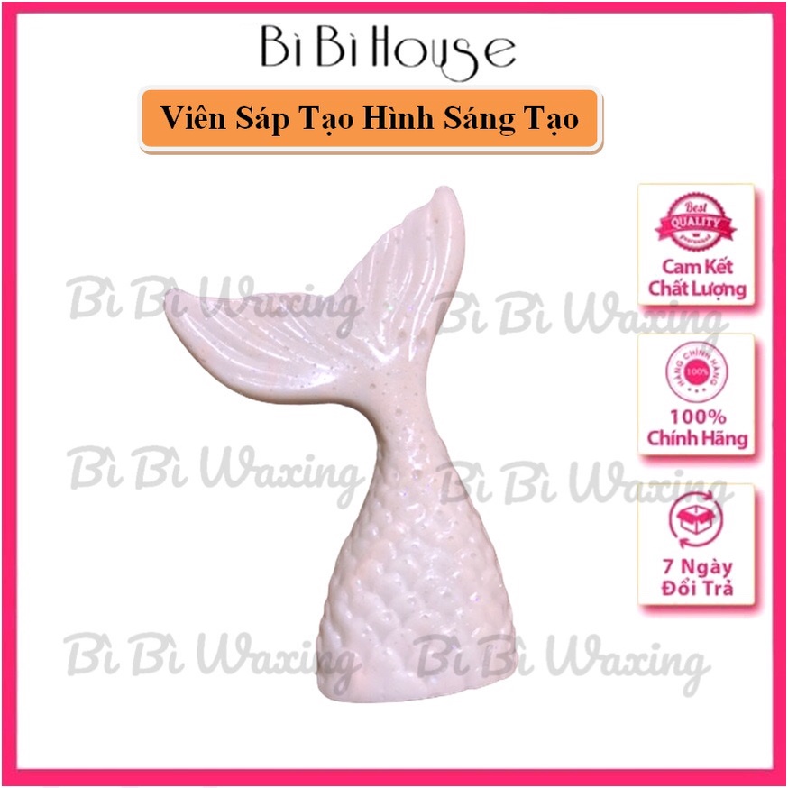Viên Sáp Wax lông tạo hình đáng yêu Đuôi Cá,Vỏ Sò,Trái Tim tạo điểm nhấn cho giờ tẩy lông thêm thú vị- Tặng kèm que phết