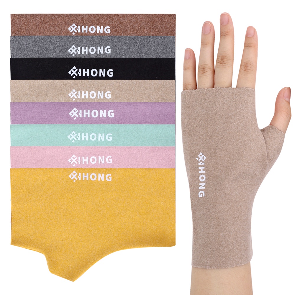 Găng Tay Thể Thao Hở Ngón Vải Lông Cừu Mềm Mại Chống Gió Chống Thấm Nước Màu Trơn Trọng Lượng Nhẹ Giữ Ấm Mùa Đông Thời Trang