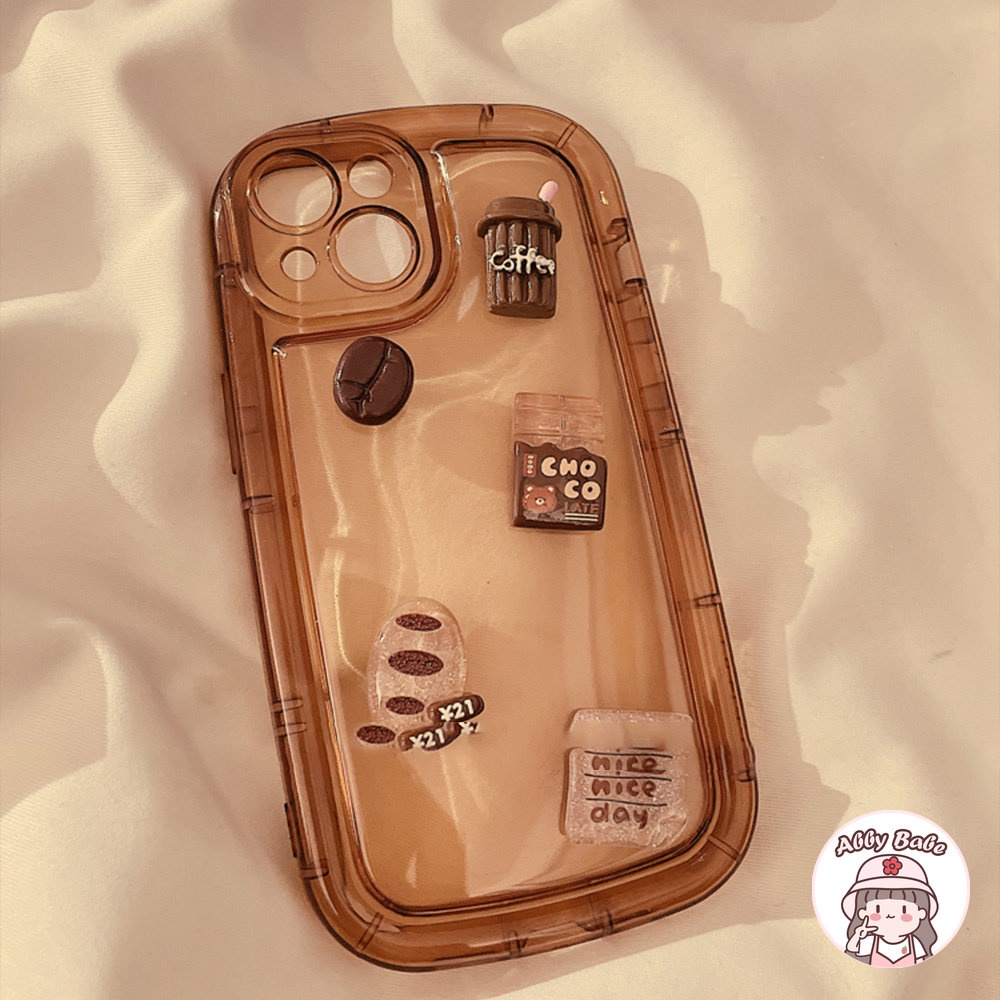 Ốp Điện Thoại TPU Mềm Mỏng Hình Hạt Cà Phê 3D Cho IPhone 14 Pro Max 11 7Plus 13 12 11 Pro Max X XS XR