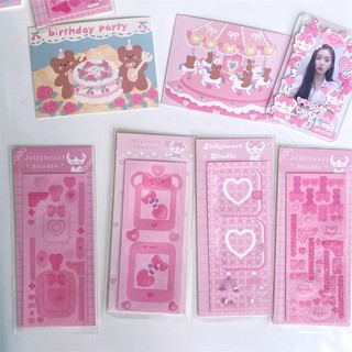 Sticker hồng xinh xắn cute deco