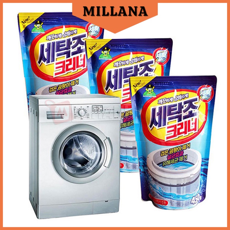 Bột Tẩy Lồng Máy Giặt Vệ Sinh Máy Giặt Hàn Quốc Loại 450g  MILLANA SHOP K057