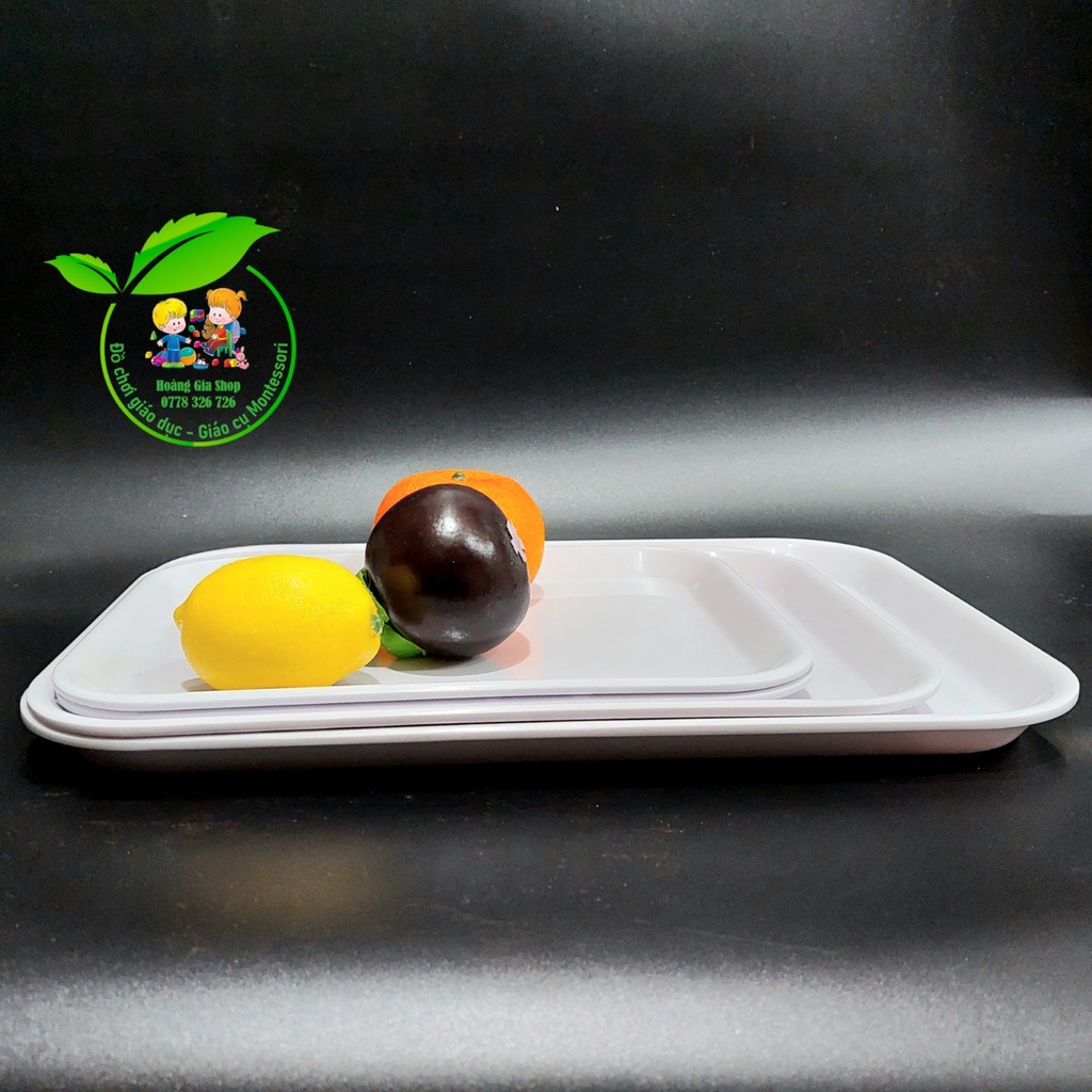 Khay nhựa Montessori 23.5x32.5cm