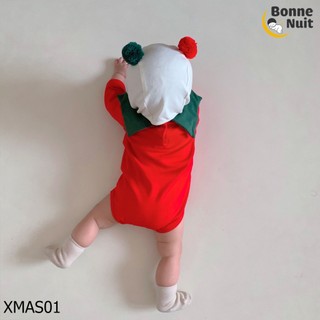 Set đồ Giáng sinh cho bé 3 món nón 2 cục bông
