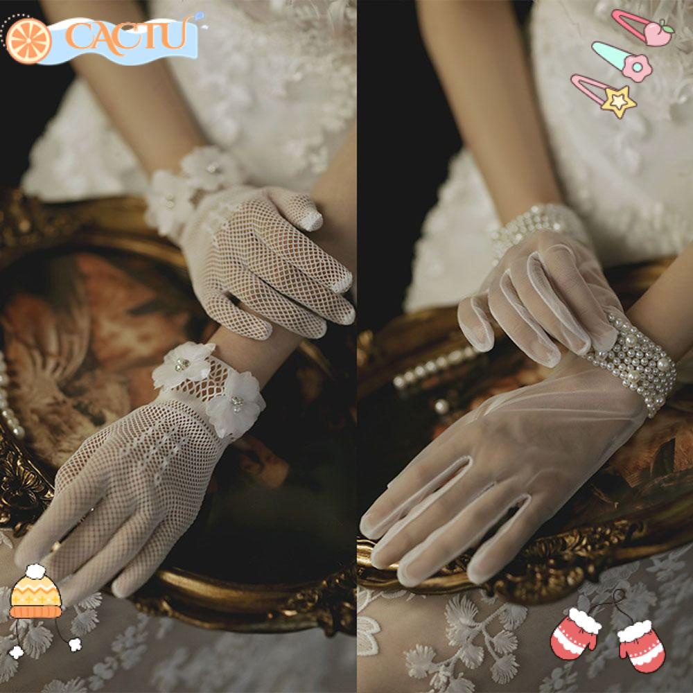 1 Cặp Găng Tay Ren Thời Trang Dành Cho Cô Dâu