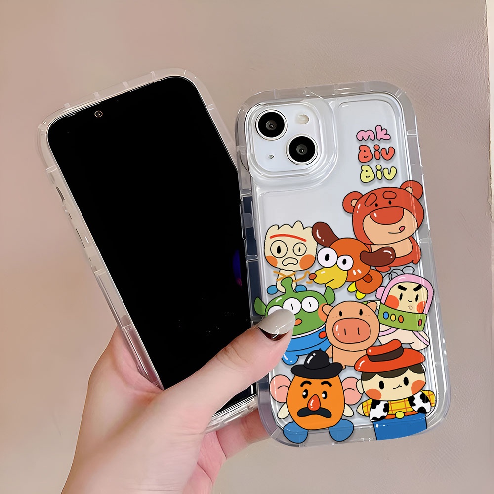 Ốp Điện Thoại Hình Lotso Dễ Thương Cho iphone 14promax 11 13 12 7Plus 6 6s XR X XS Max