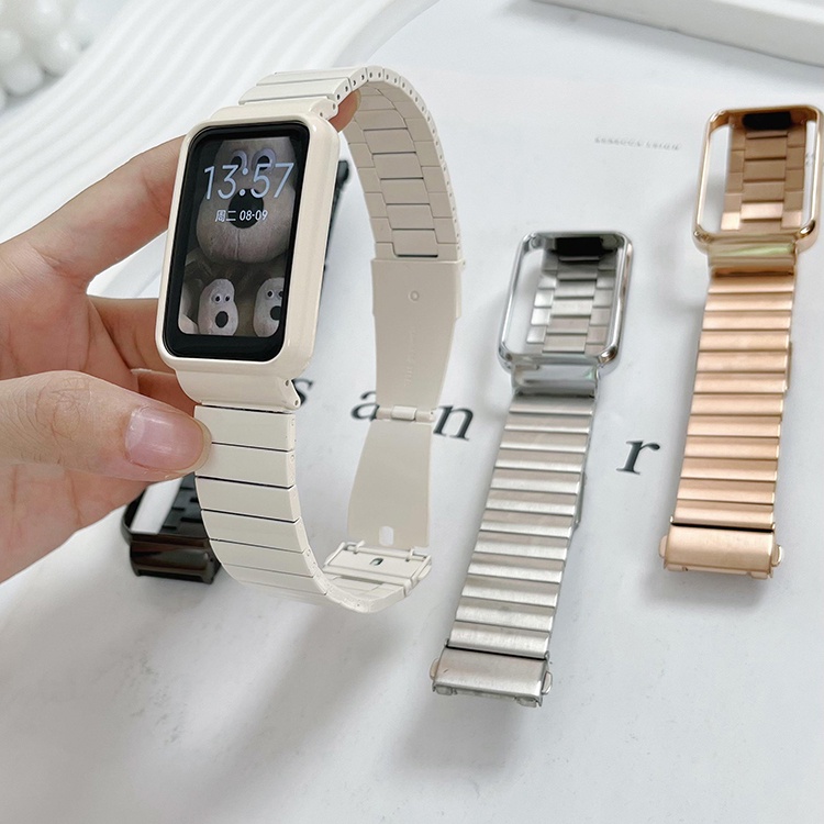 Dây Đeo Inox Sang Trọng Cho Đồng Hồ Thông Minh Xiaomi Mi Band 7 Pro Miband 7 Pro