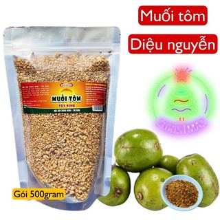 Muối Tôm Tây Ninh - Gói 500gram loại ngon hảo hạng