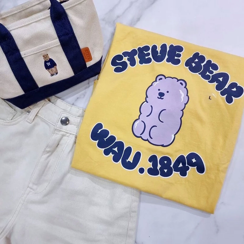 Áo gấu Whoau steve bear wau 1849 sale 80%