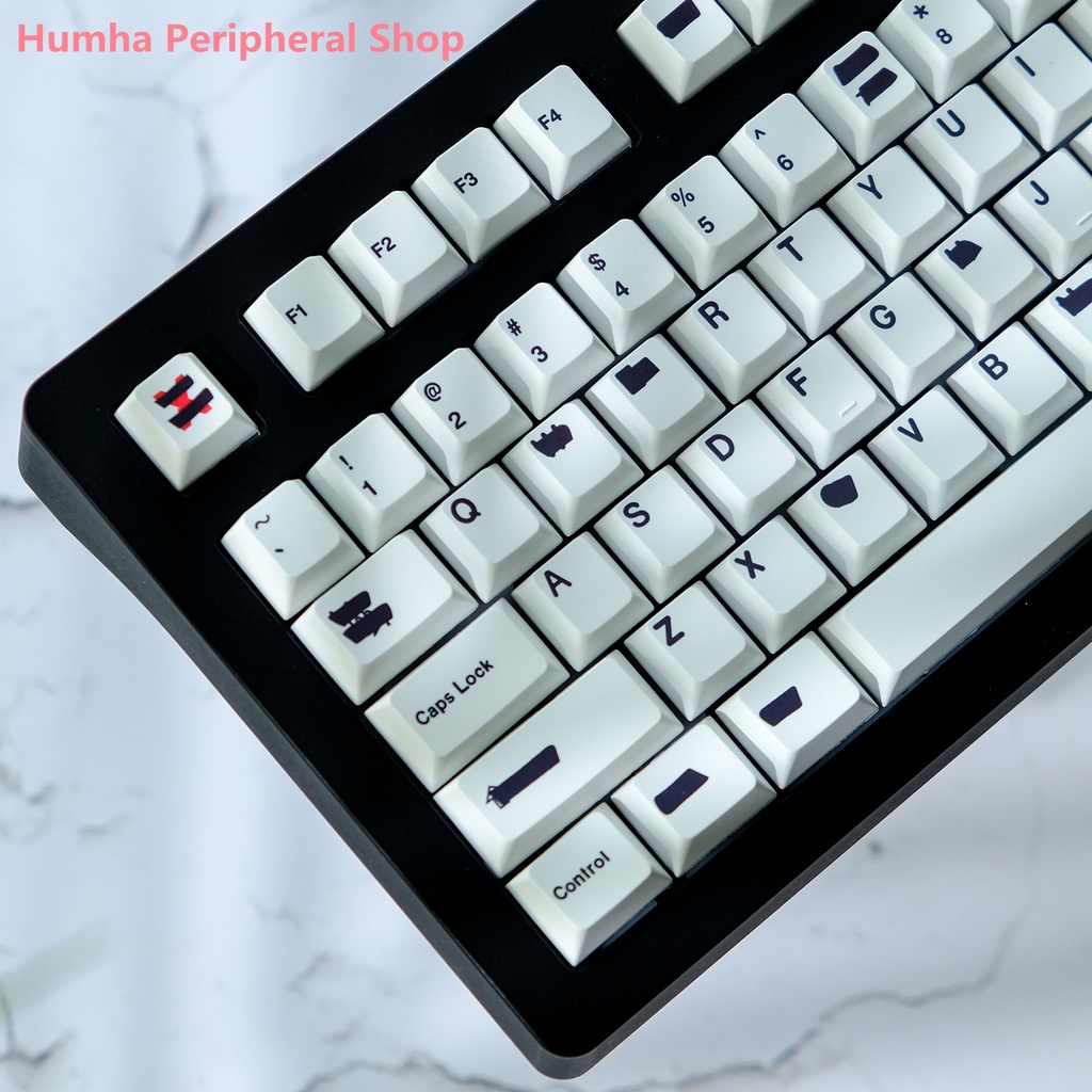 Humha Bàn Phím Cơ cherry profile Chất Liệu Nhuộm Màu Đỏ Cá Nhân Hóa