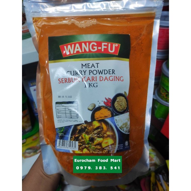 Bột Gia Vị Cà Ri Thịt Wang Fu Túi 1KG Curry Cá Powder Serbuk Kari Meat Fish