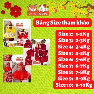 Áo đầm Tết cho Thú cưng