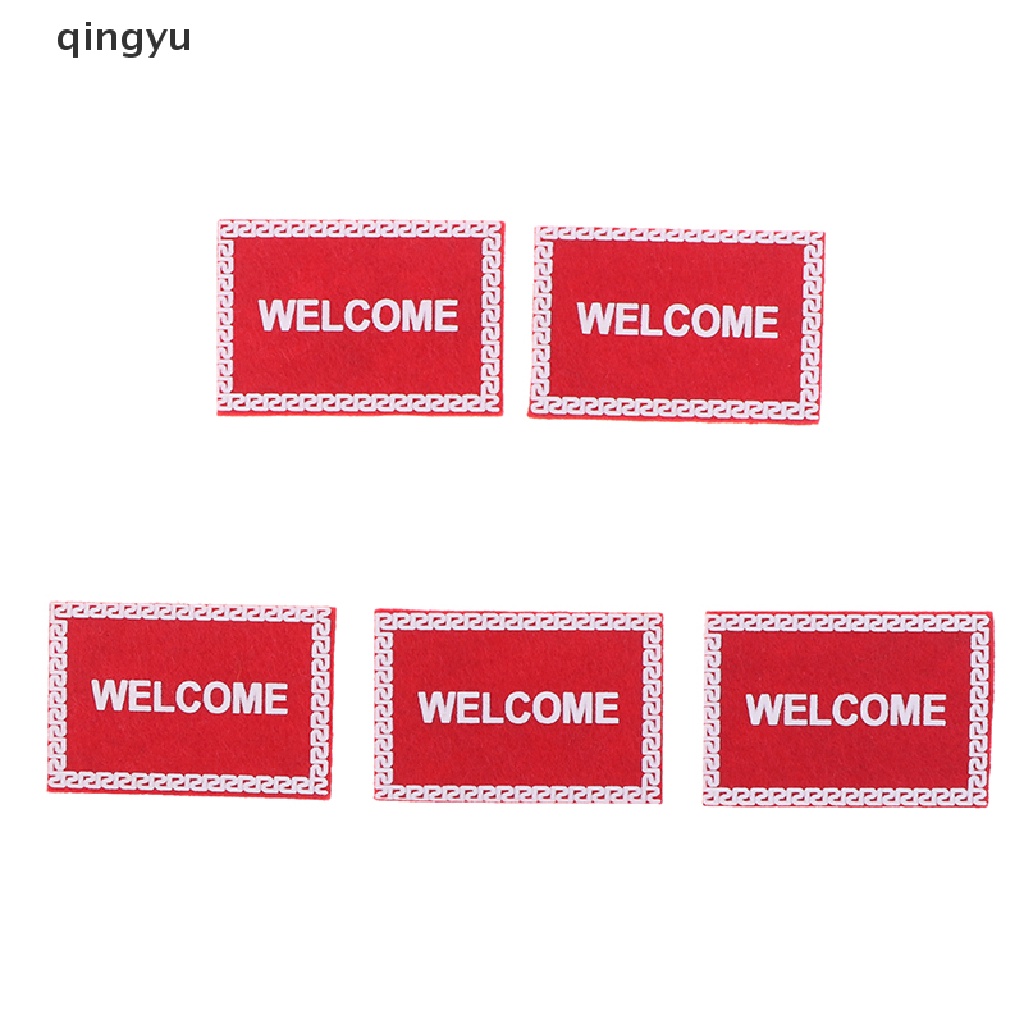 Set 5 Thảm Lót Chân Trang Trí Nhà Búp Bê 1: 12