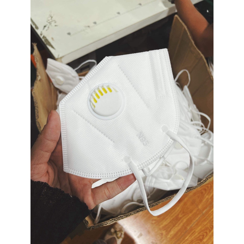 Khẩu trang y tế N95 Có Van Thở 5 lớp siêu thoáng kín