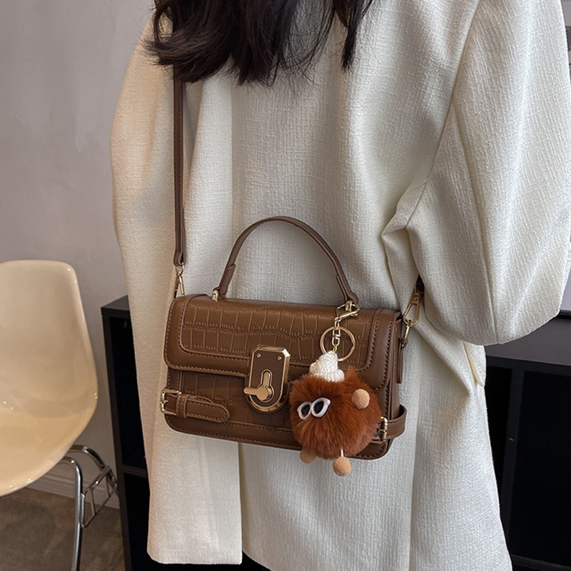 Ielgy Túi Đeo Chéo Nhỏ Hình Vuông Họa Tiết houndstooth Chất Lượng Cao Dễ Phối Đồ Cho Nữ