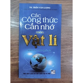 Sách - Các Công Thức Cần Nhớ Môn Vật Lí