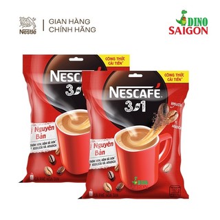 Combo 2 Bịch Cà Phê Hòa Tan Nescafé 3in1 Công thức Cải tiến vị Nguyên bản