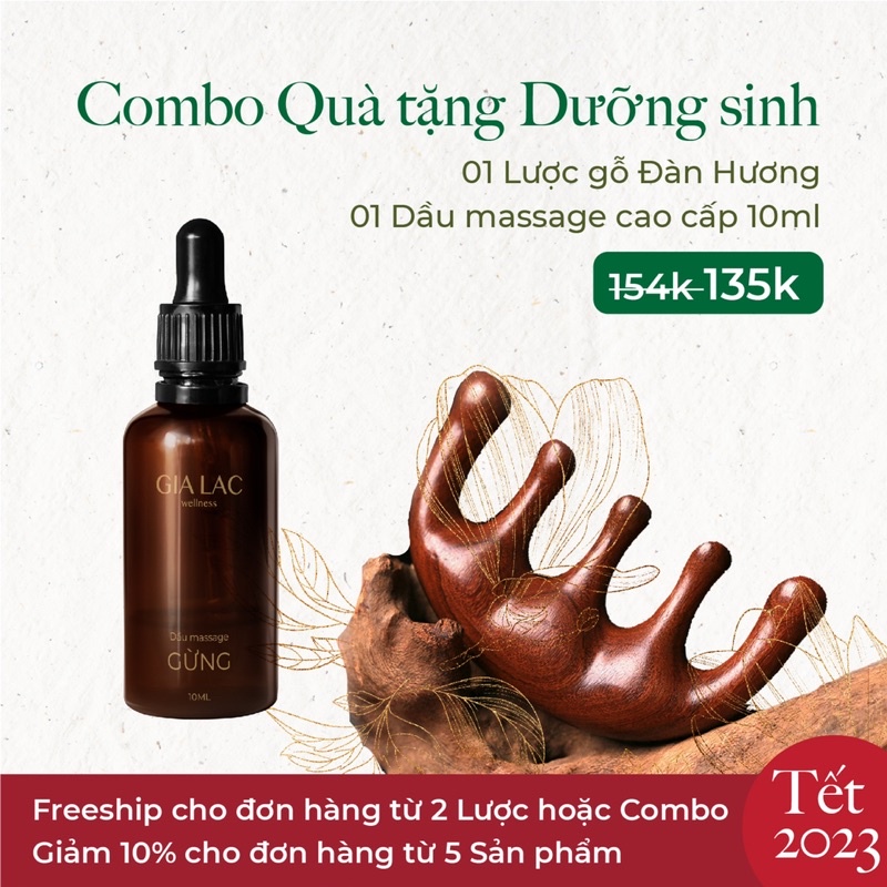 Lược Gỗ Đàn Hương 100% kèm Hướng Dẫn Sử Dụng Dưỡng Sinh Đông Y Cao Cấp Chính Hãng