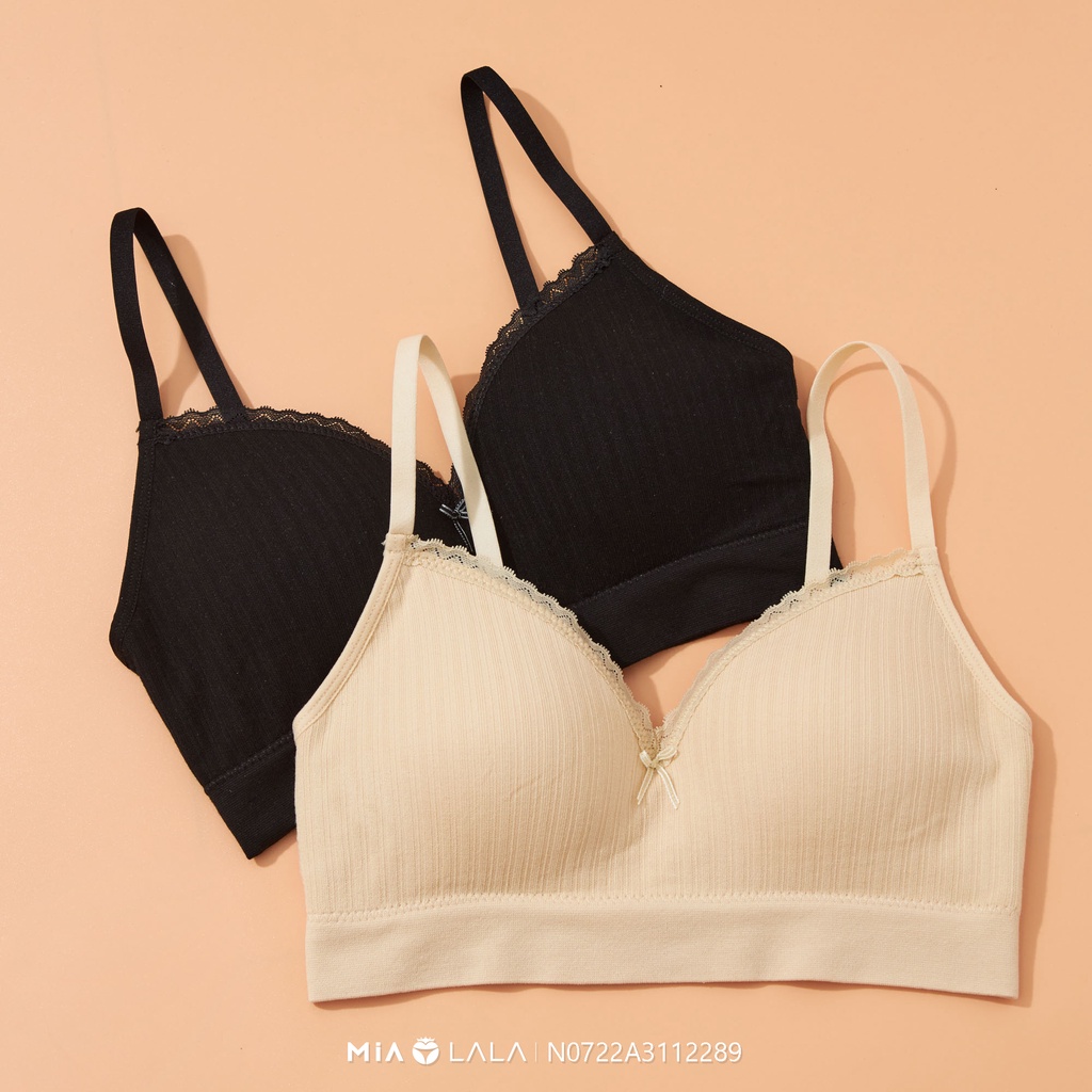 Áo ngực Bralette cotton không gọng đệm mỏng 0.5cm siêu mềm MIALALA 3601 FAL04083601