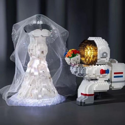 Bộ Đồ Chơi Lắp Ráp Hình Đuôi Cá Có Đèn Vui Nhộn Cho Bé