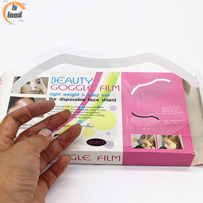 Bộ 50 Mặt Nạ Bảo Vệ Khi Cắt Tóc Có Tay Cầm Tiện Dụng