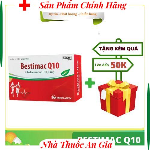 Viên Nang Mềm Bestimac Q10 Hỗ Trợ Chống Oxy Hóa, Ổn Định Màng Tế Bào Hộp 60 Viên b
