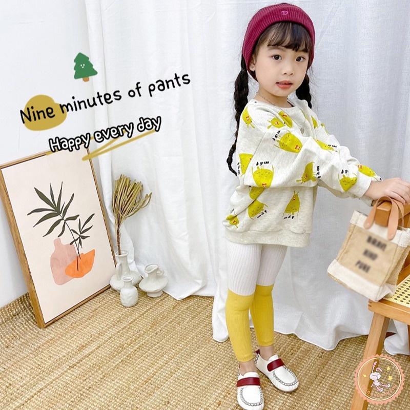 Quần Legging Lưng Thun Chất Liệu Cotton Cho Bé