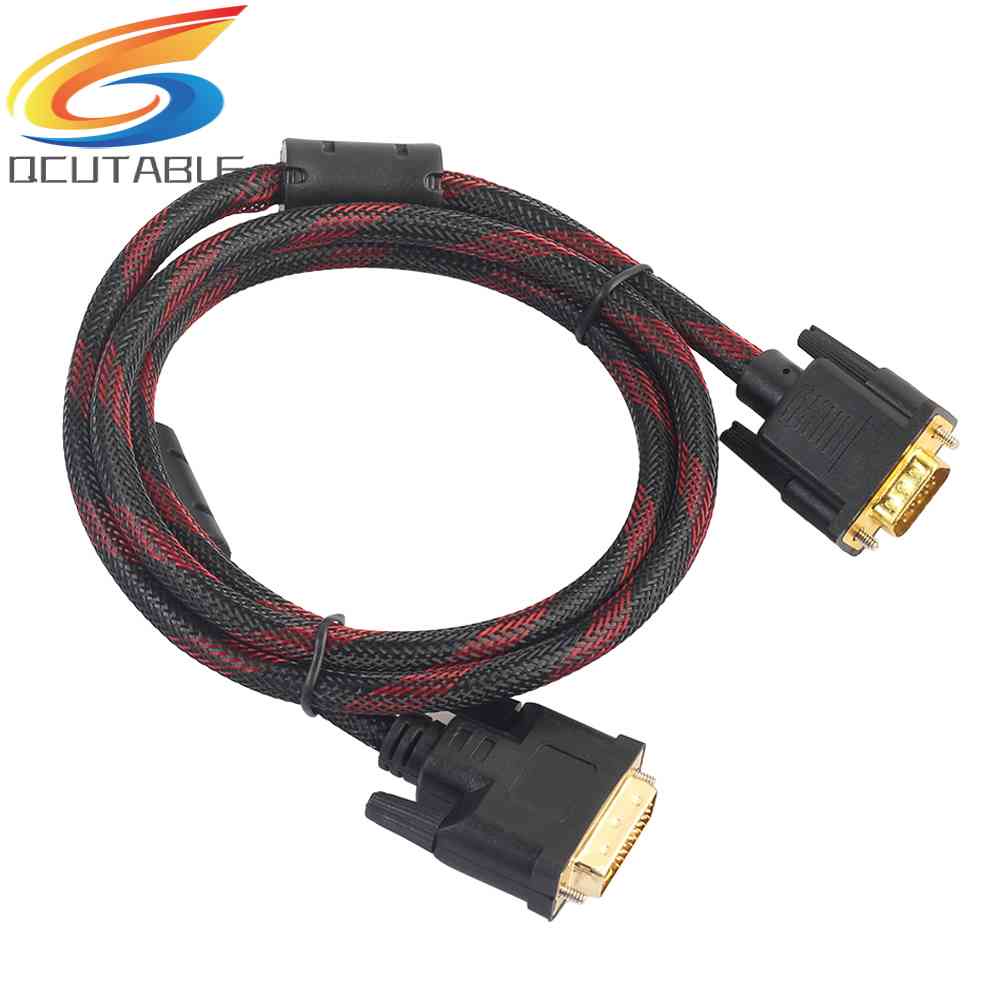 Dây Cáp Kết Nối DVI-I 24 + 5 Chuyển Đổi Đầu Đực Sang VGA Đầu Cái 4.6ft.