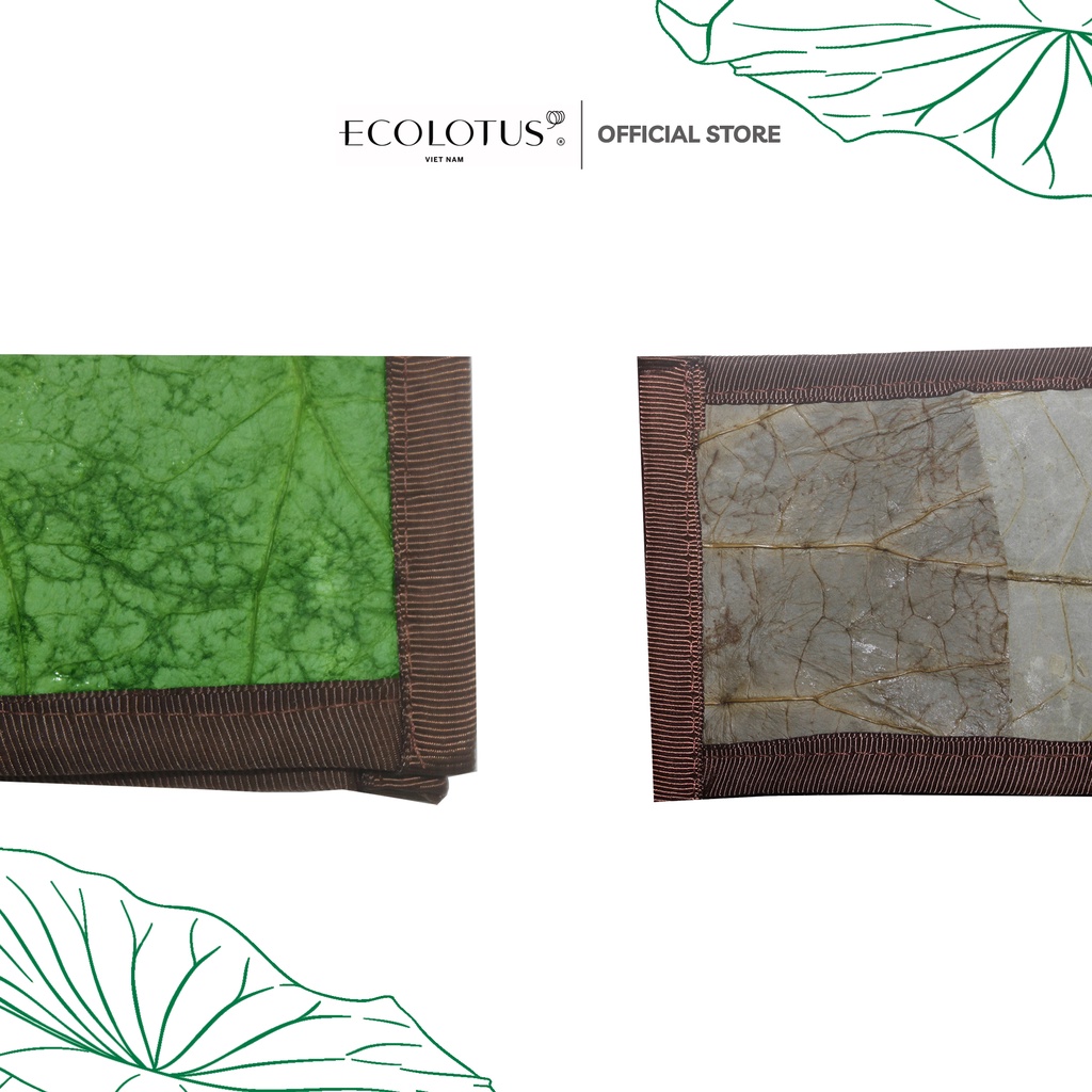 Ví Lá Sen Sấy Khô ECOLOTUS, Thời Trang Nữ, Kích Thước 18x10Cm. | BigBuy360 - bigbuy360.vn