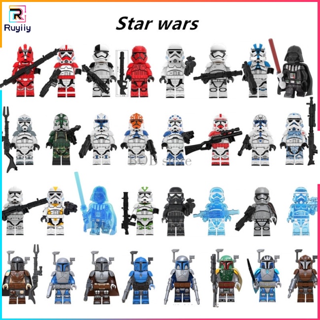 Mô Hình Lego Nhân Vật Darth Vader Maul Sith Malgus Han Ewok RU3 Star War Mandalorian Yodaed Baby Starwars